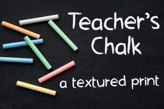 Teacher's Chalk Font